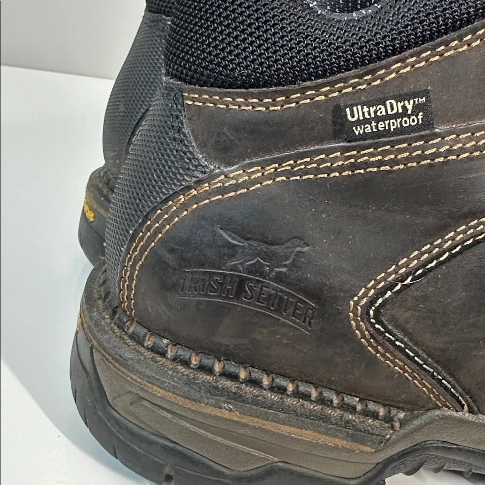 Irish Setter 83402 Two Harbors Leather Waterproof Steel Toe Hiker Boot Size 10.5